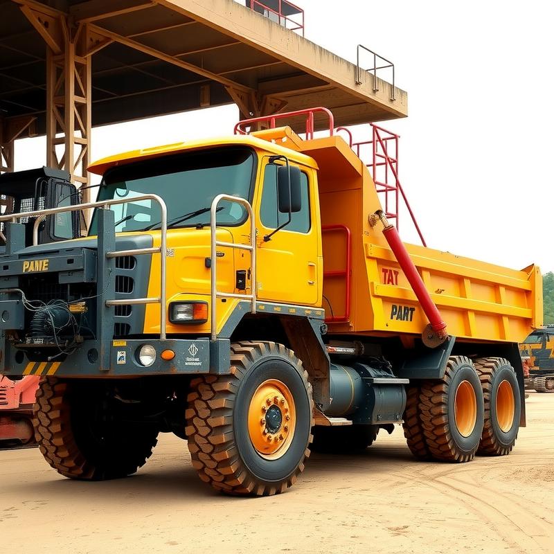 Construction equipment moving heavy loads